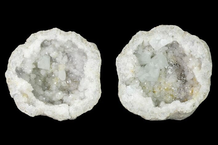 Keokuk Quartz Geode with Calcite Crystals - Iowa #144744